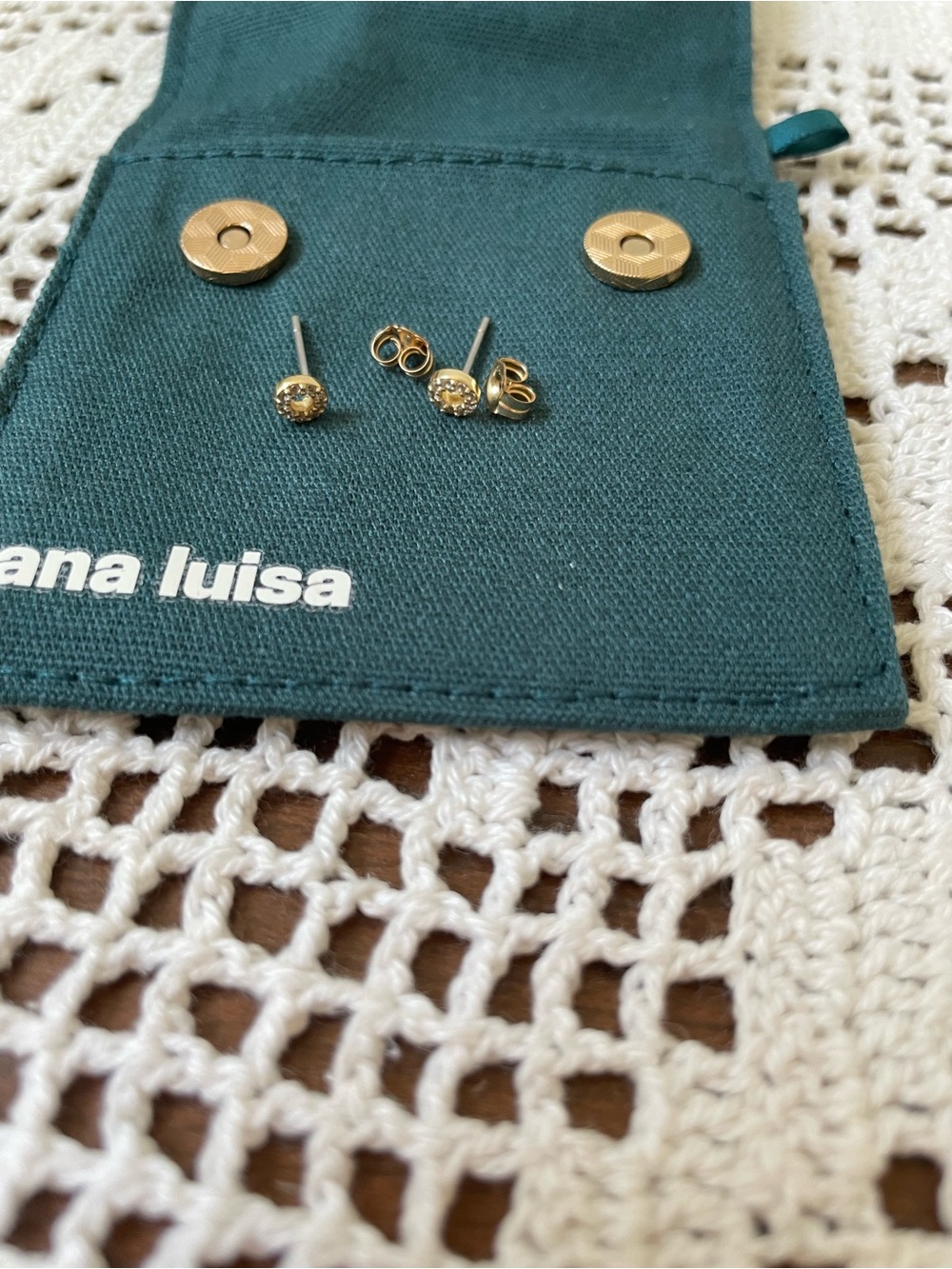 Ana Luisa Circle Stud Earrings - Maeva - Picture 5 of 5